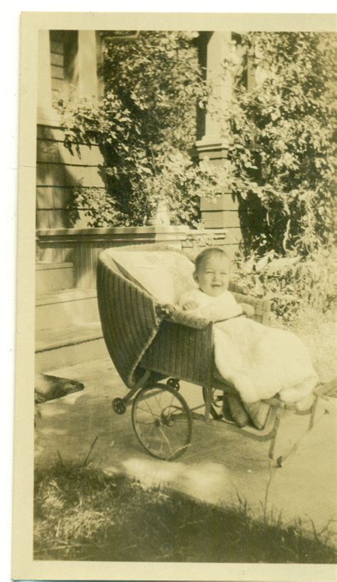1929 James Montel Baby Boy In Wicker Carriage Stroller Lebanon Etsy