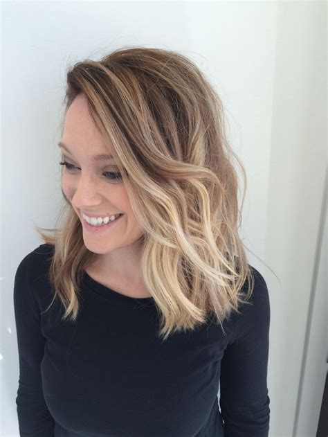 Balayage Blonde Ombré Long Bob Hairstyles Weekly