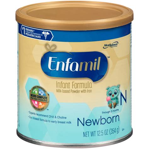 Enfamil Newborn Infant Formula Powder 125 Ounce Can