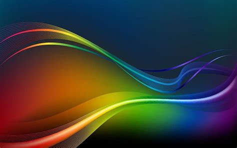 Rainbow Waves Colors Rainbow Waves Abstract Hd Wallpaper Peakpx