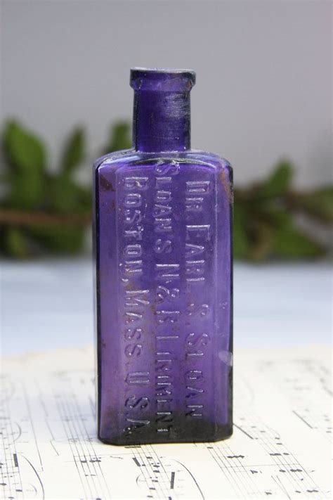 Vintage Purple Bottle Amethyst Glass Antique Sloan S Etsy Purple Bottle Amethyst Glass Bottle
