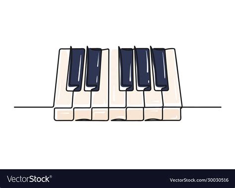 How To Draw A Piano Keyboard