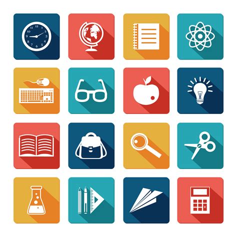 See more ideas about education icon, icon pack, vector icons. Education Icons Flat Set 436264 - Download Free Vectors ...
