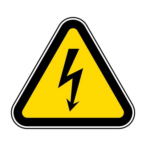 Danger High Voltage Symbol Sign Isolate On White Backgroundvector
