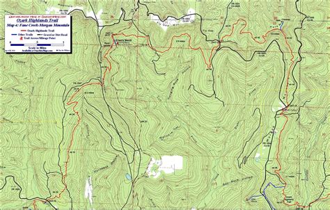 Oht 04 Topo Ozark Mountains Trail Maps Ozark