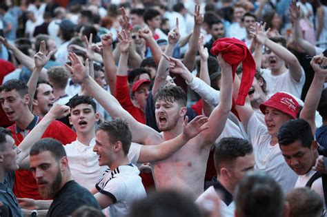 Euro fan football swns fans lille england wales france zone way tastic capture there june well fever under. England vs Belgium: Fans hopeful Three Lions can win World ...