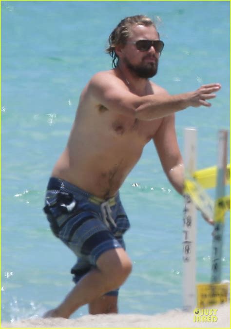 Full Sized Photo Of Leonardo Dicaprio Goes Shirtless For Ocean Splash My Xxx Hot Girl