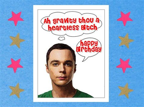 Items Similar To The Big Bang Theory Card Funny Birthday Card Happy