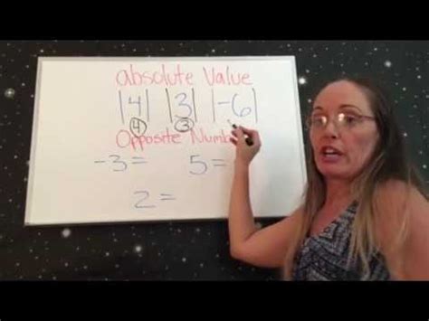 Absolute Value And Opposite Numbers Youtube