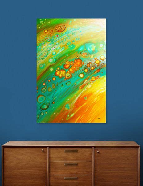 Orange Cells Acrylic Glass Print By Annemarie Ridderhof Exclusive Edition From 85 Curioos