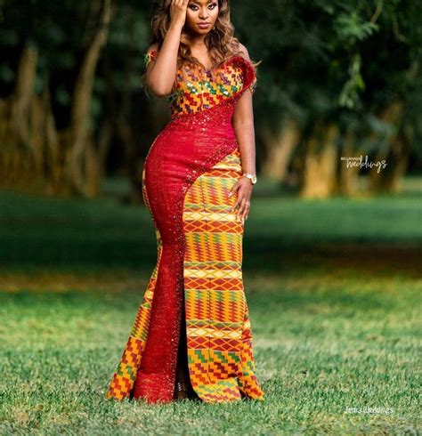 handwoven kente corset wedding dress african wedding etsy in 2021 kente dress traditional