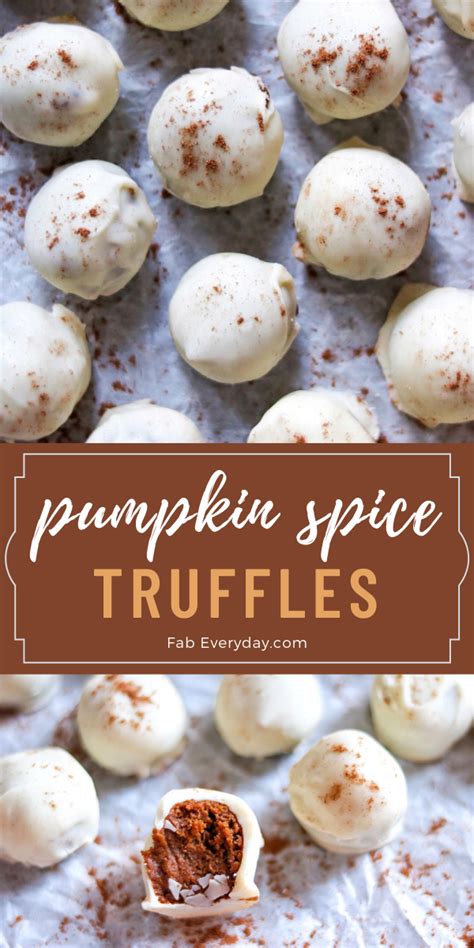 Pumpkin Spice Truffles No Bake Pumpkin Truffle Recipe Fab Everyday