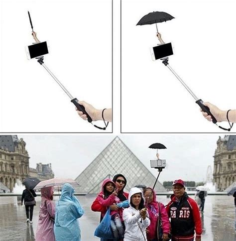 Potret Cara Orang Pakai Payung Ini Gak Biasa