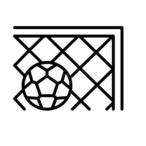 Goal Football Icon Simple Line Outline Vector Elements Of Soccer For