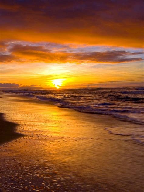 Free Download Purple Sunset Beach Hd Photo Image Wallpaper Wallpaper