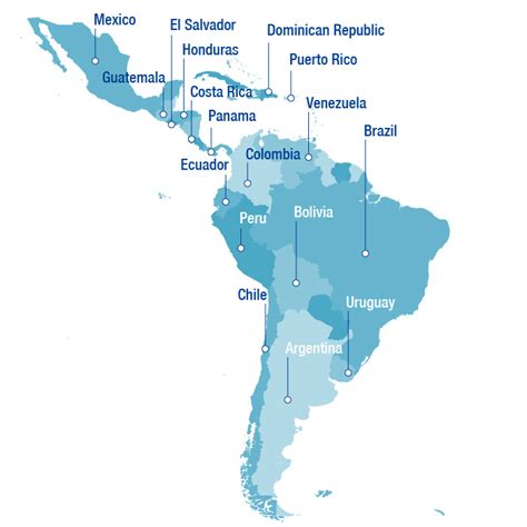 Interactive Latin America Map Cities And Towns Map Images