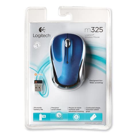 M325 Wireless Mouse 24 Ghz Frequency30 Ft Wireless Range Leftright