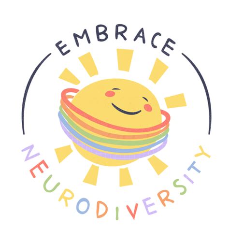 Embrace Neurodiversity Sun Badge Png And Svg Design For T Shirts
