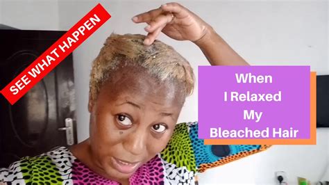 I Relaxed My Bleached Hair Vlogmas Day 3 Youtube