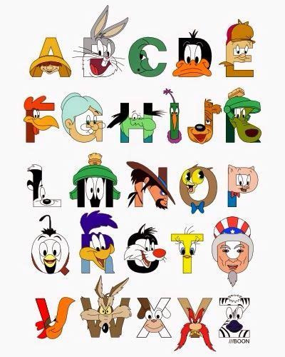 Cartoon Network Character Alphabet Desenho De Letras à Mão Ideias De