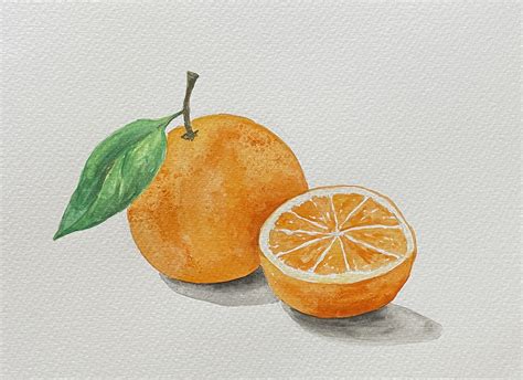 Events Calendar Orange Still Life With Watercolors