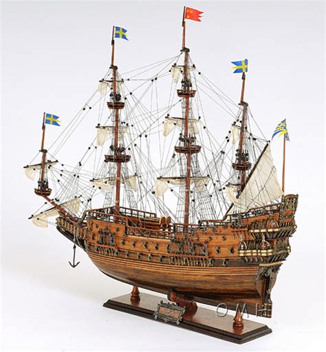 Vasa Swedish Wasa Warship Wooden Assembled Model Tall Ship 38