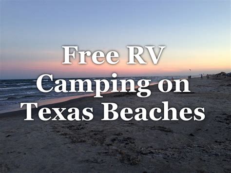Texas Beach Camping 2020 South Beach Padre Island National Seashore U