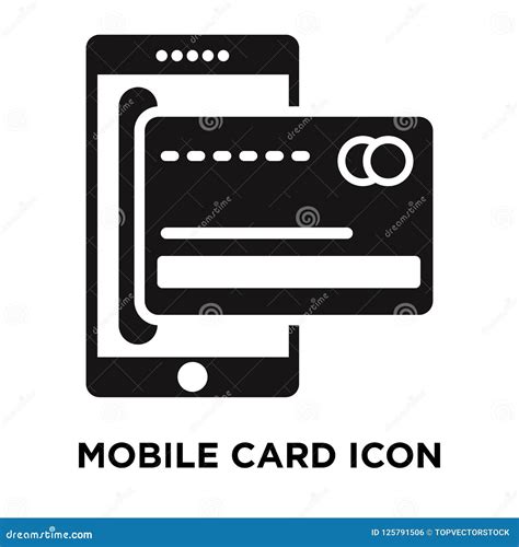 Mobile Card Icon Vector Isolated On White Background Logo Concept Of