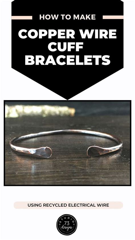 How I Make Copper Wire Cuff Bracelets Studio 73 Designs Wire