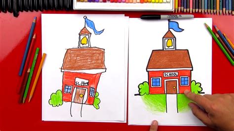 Https://tommynaija.com/draw/art Hub How To Draw A School