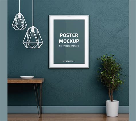 interior poster  psd mockup css author