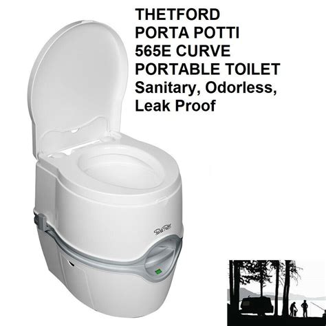 Thetford Porta Potti 565e Curve Portable Toilet Sanitary Odorless