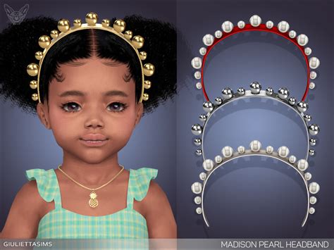 Madison Pearl Headband For Toddlers The Sims 4 Catalog