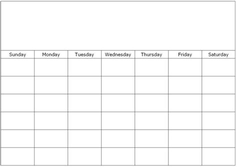 Monthly Blank Calendar Page Custom Calendar Maker Calendar