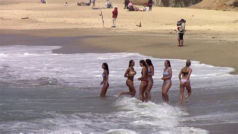 Keep Beach Reopen Dozen Bikini Girls When To Swim To Reopen California