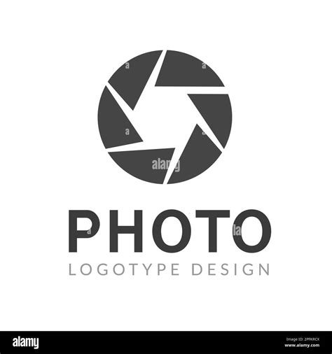 Photography Logo Template Modern Vector Creative Symbol Shutter Lens