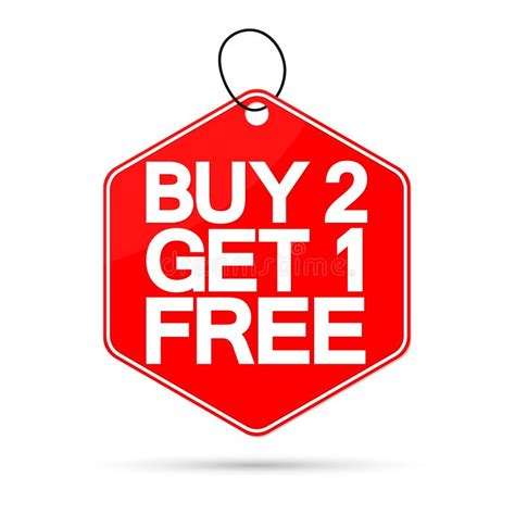 Buy 2 Get 1 Free Sale Banner Design Template Discount Tag App Icon
