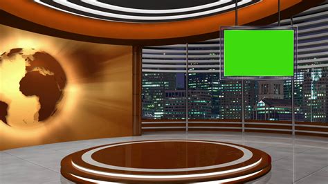 Cnn international provides news and information about the day's most talked about. News Tv Studio Set 253 Virtual Green Screen Background ...