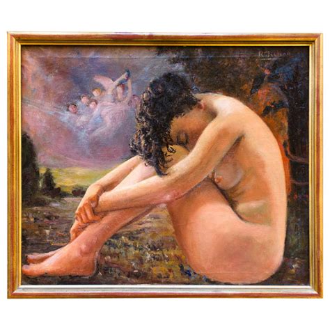 Nice Nude Painting On Canvas For Sale At 1stdibs