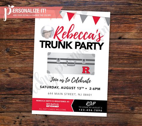 trunk party invitations templates free use these 12 creative trunk party ideas to guide your