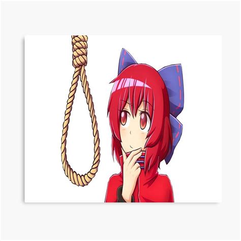 Cute Anime Girl Sad Anime Girl Suicide Hanging Noose Cute Manga Girl