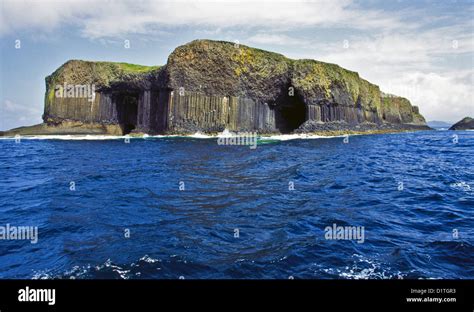 Fingals Cave On Staffa Island Off The West Coast Of Scotland Stock