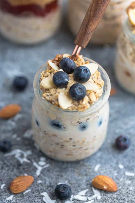 This easy overnight oats recipe includes 4 delicious ideas to change up your morning routine. Easy Blueberry Overnight Oats Recipe | Delicious Meal Prep ...