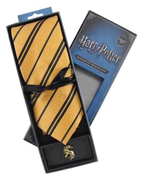 Harry Potter Hufflepuff Tie With Pin To Buy Horror