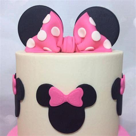 Minnie Ears And Bow Cake Topper