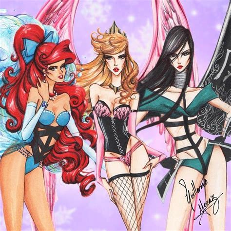 Untitled — Disney Princesses Go Victorias Secret Fashion Goth