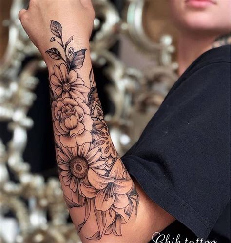 Share More Than Female Arm Flower Tattoos Best In Eteachers