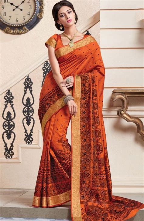 Erica fernandes plays the role of prerna bajaj in indian tv show kasautii zindagii kay 2. Erica Fernandes Amber Orange Saree | Saree, Orange saree ...
