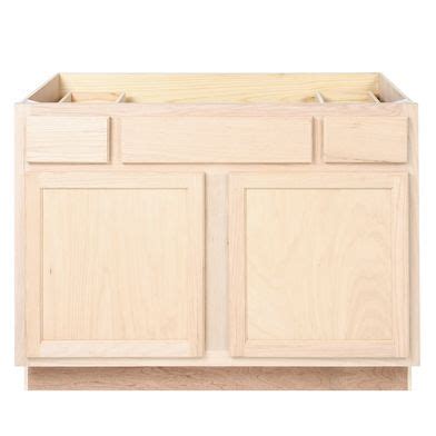 Solid wood frame and veneer on mdf panel drawers included: Unfinished Bathroom Vanity Sink Base Cabinet 45 ...