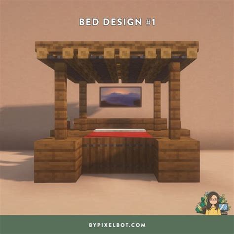 20 Beautiful Minecraft Bed Design Ideas Double Bed Edition — Bypixelbot